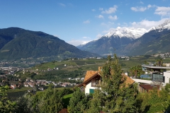 Blick von Schenna auf Meran
