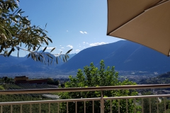 Blick vom Appartment Richtung Meran
